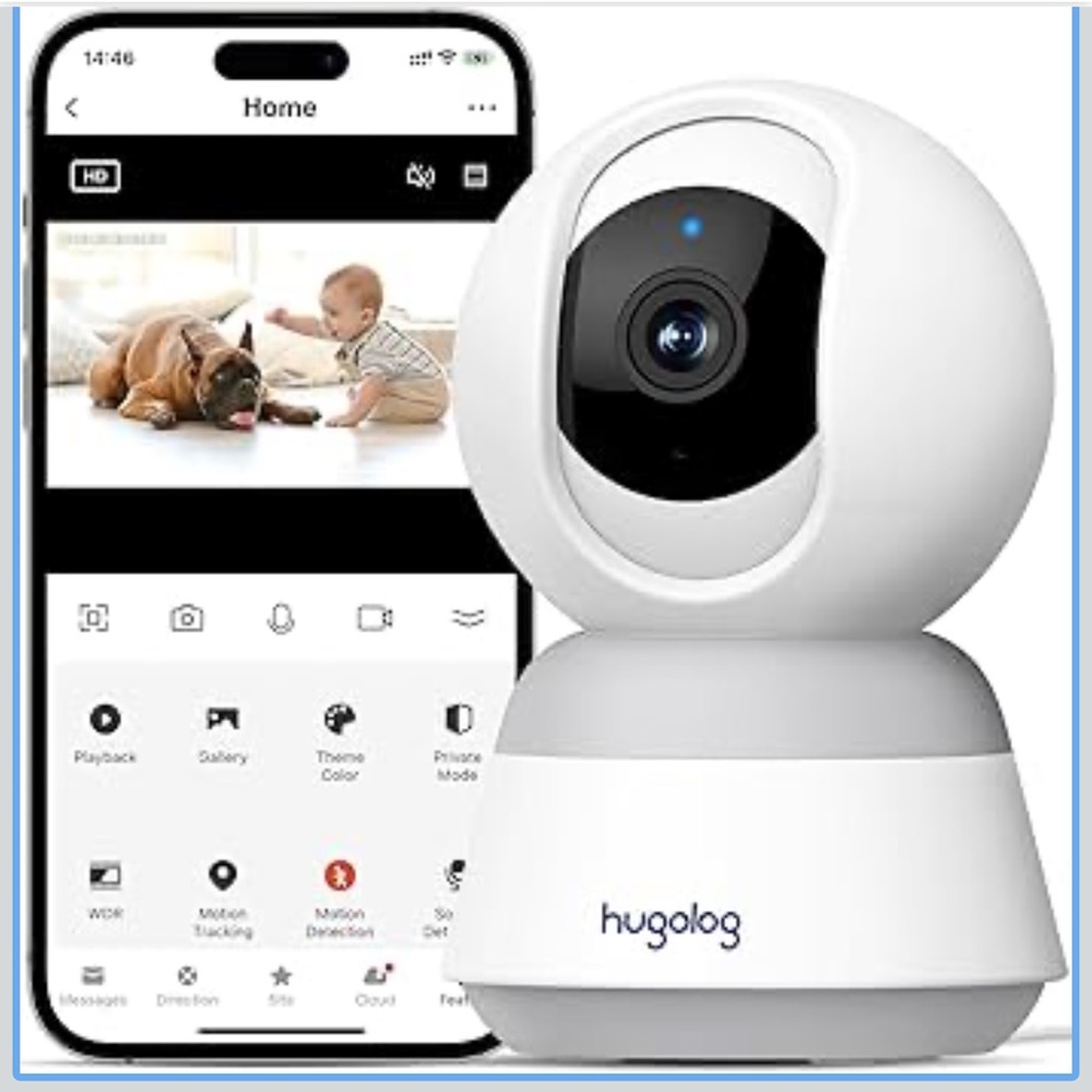 Indoor security camera with auto focus ideal for baby monitor/pet camera/home